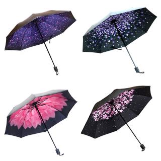 Top Quality Umbrella Men Rain Woman Windproof Large Paraguas 3D Flower_1